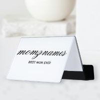 Personalized Best Mom Ever Calligraphy Name