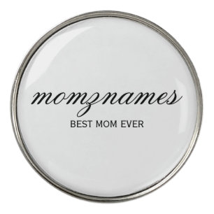 Personalized Best Mom Ever Calligraphy Name Divot Tool