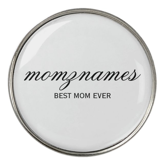 Personalized Best Mom Ever Calligraphy Name Divot Tool (Detail)