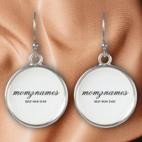 Personalized Best Mom Ever Calligraphy Name