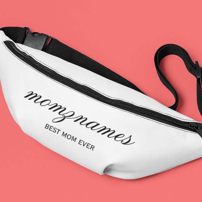 Personalized Best Mom Ever Calligraphy Name Fanny Pack (Creator Uploaded)