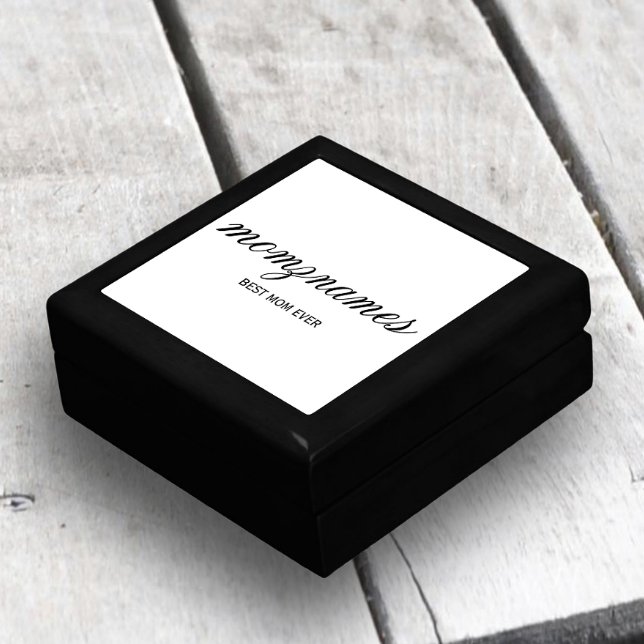 Personalized Best Mom Ever Calligraphy Name Gift Box (Creator Uploaded)