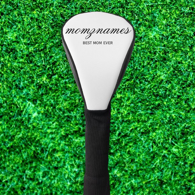 Personalized Best Mom Ever Calligraphy Name Golf Head Cover (Creator Uploaded)