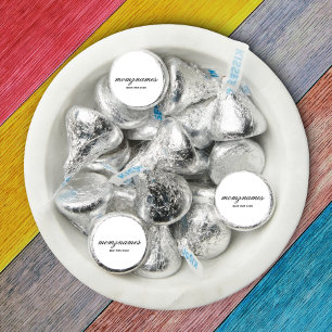 Personalized Best Mom Ever Calligraphy Name Hershey®'s Kisses®