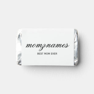 Personalized Best Mom Ever Calligraphy Name Hershey's Miniatures