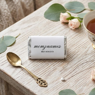 Personalized Best Mom Ever Calligraphy Name Hershey's Miniatures