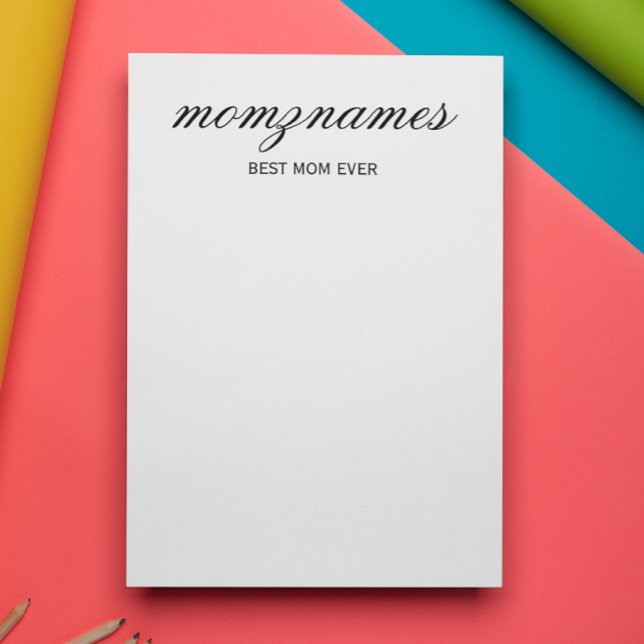 Personalized Best Mom Ever Calligraphy Name Letterhead (Creator Uploaded)