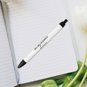 Personalized Best Mom Ever Calligraphy Name Pen