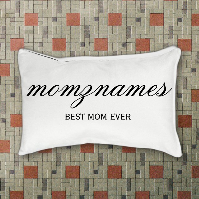 Personalized Best Mom Ever Calligraphy Name Pet Bed (Creator Uploaded)