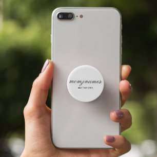 Personalized Best Mom Ever Calligraphy Name PopSocket
