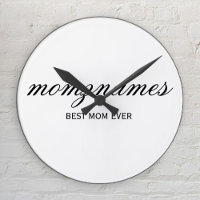 Personalized Best Mom Ever Calligraphy Name