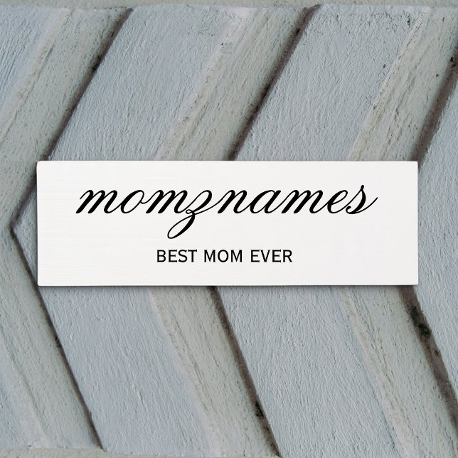 Personalized Best Mom Ever Calligraphy Name Yoga Mat (Creator Uploaded)