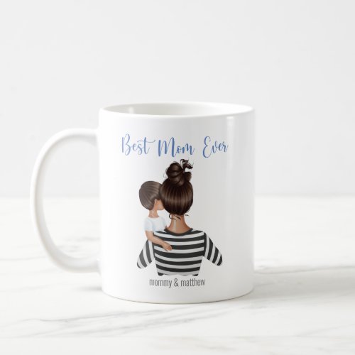 Personalized Best Mom Ever Custom Name Coffee Mug