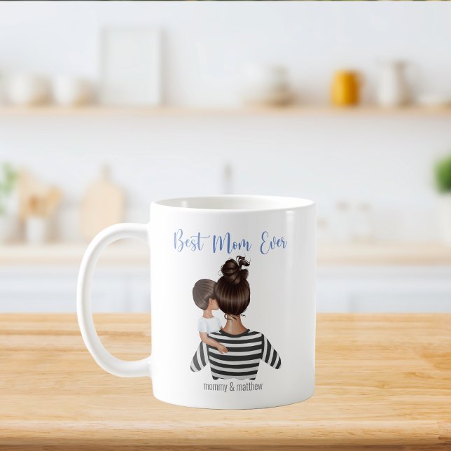 Personalized Best Mom Ever Custom Name Coffee Mug (Creator Uploaded)