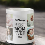 Personalized Best Mom Ever Photo Collage Coffee Mug<br><div class="desc">Personalized mom photo collage mug featuring 8 pictures of a mother and her kids. A cute gift,  perfect for mother's day or as a birthday gift!</div>