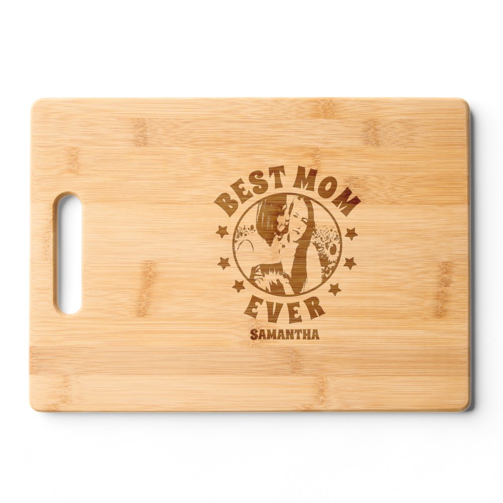 Discover Personalized Best Mom Ever Photo Mother's Day Gift Cutting Board