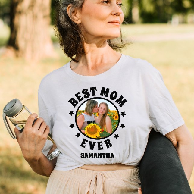 Personalized Best Mom Ever Photo Mother's Day T-Shirt (Creator Uploaded)