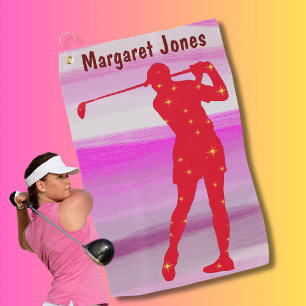 Personalized Best Mom ladies golfing gift fun golf Towel