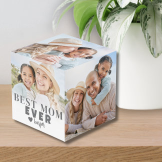 Personalized Best Mom Photo Cube