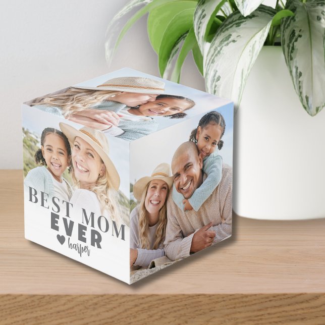 Personalized Best Mom Photo Cube (Best Mom Personalized Photo cube)