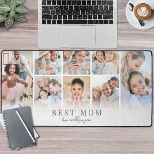 Personalized Best Mom Photo Desk Mat