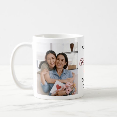 Personalized Best mommy ever  2 Photos  Coffee Mug