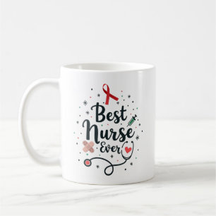 Personalized Best Nurse Ever Gift With Name Coffee Mug