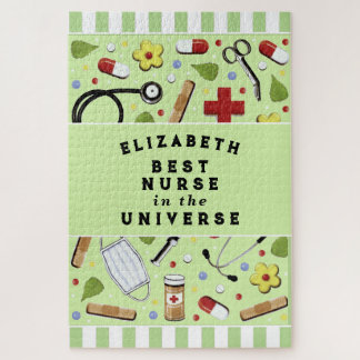 Personalized Best Nurse Jigsaw Puzzle