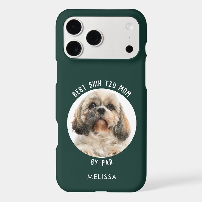 Personalized Best Shih Tzu Dog Mom iPhone Case (Back)