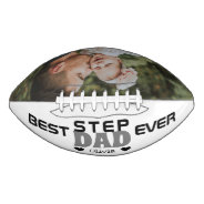 Personalized Best Step Dad Ever Custom Photo Football at Zazzle