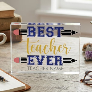 Personalized Best Teacher Ever - Customized Gift