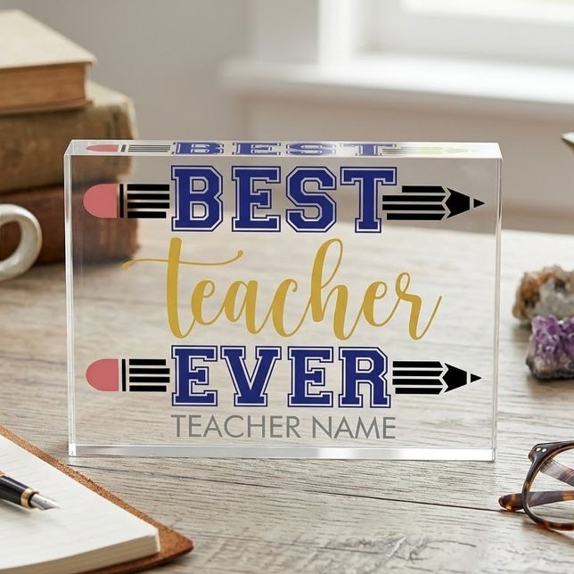 Personalized Best Teacher Ever - Customized Gift (Creator Uploaded)