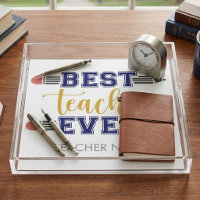 Personalized Best Teacher Ever - Customized Gift