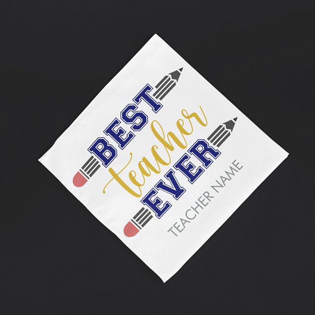 Personalized Best Teacher Ever - Customized Gift Bandana (Creator Uploaded)