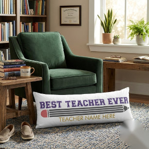 Personalized Best Teacher Ever - Customized Gift Body Pillow