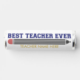 Personalized Best Teacher Ever - Customized Gift Breath Savers® Mints