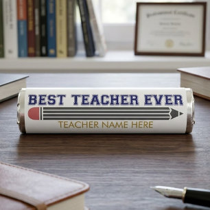 Personalized Best Teacher Ever - Customized Gift Breath Savers® Mints