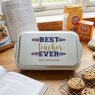 Personalized Best Teacher Ever - Customized Gift Cake Pan