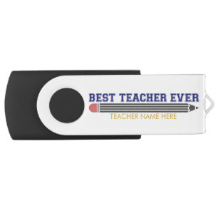 Personalized Best Teacher Ever - Customized Gift Flash Drive