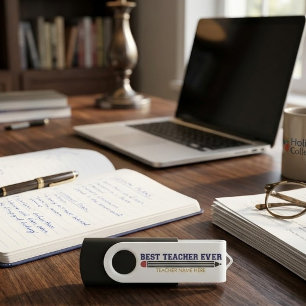 Personalized Best Teacher Ever - Customized Gift Flash Drive