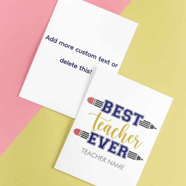 Personalized Best Teacher Ever - Customized Gift Flyer (Creator Uploaded)