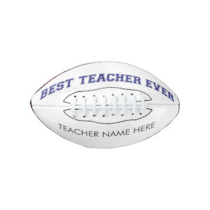 Personalized Best Teacher Ever - Customized Gift Football
