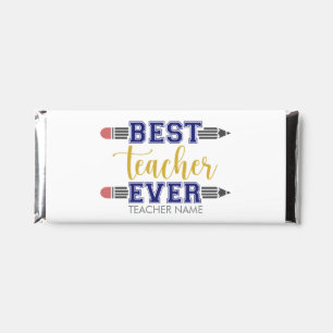 Personalized Best Teacher Ever - Customized Gift Hershey Bar Favors
