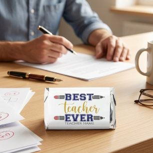 Personalized Best Teacher Ever - Customized Gift Hershey's Miniatures