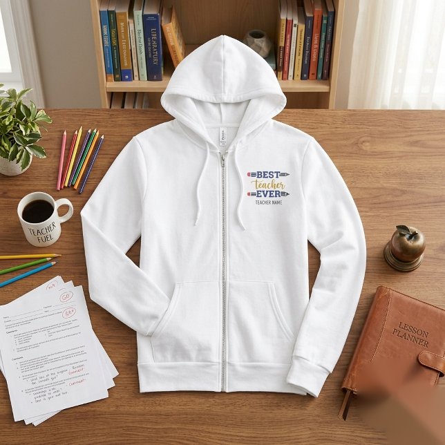 Personalized Best Teacher Ever - Customized Gift Hoodie (Creator Uploaded)