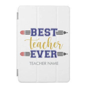 Personalized Best Teacher Ever - Customized Gift iPad Mini Cover