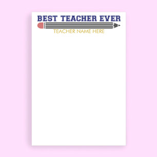 Personalized Best Teacher Ever - Customized Gift Letterhead