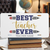 Personalized Best Teacher Ever - Customized Gift
