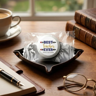 Personalized Best Teacher Ever - Customized Gift Life Saver® Mints