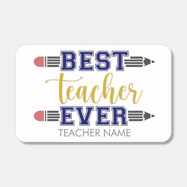 Personalized Best Teacher Ever - Customized Gift Matchboxes (Front)